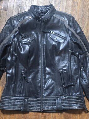 Genuine Leather Harley Davidson Riding Jacket